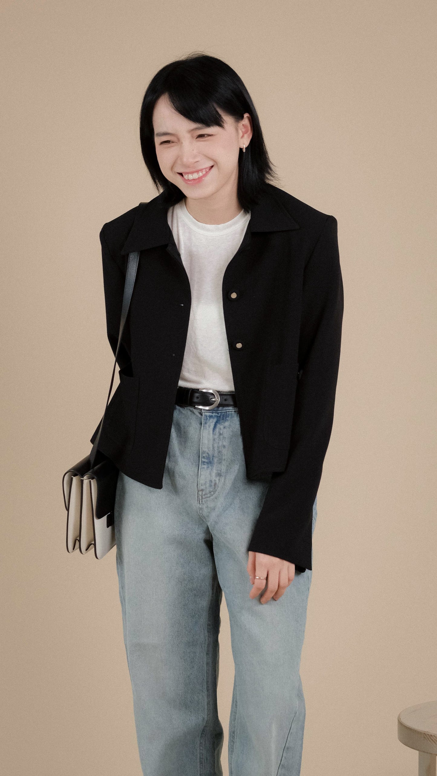 Short Cut Jacket - Black