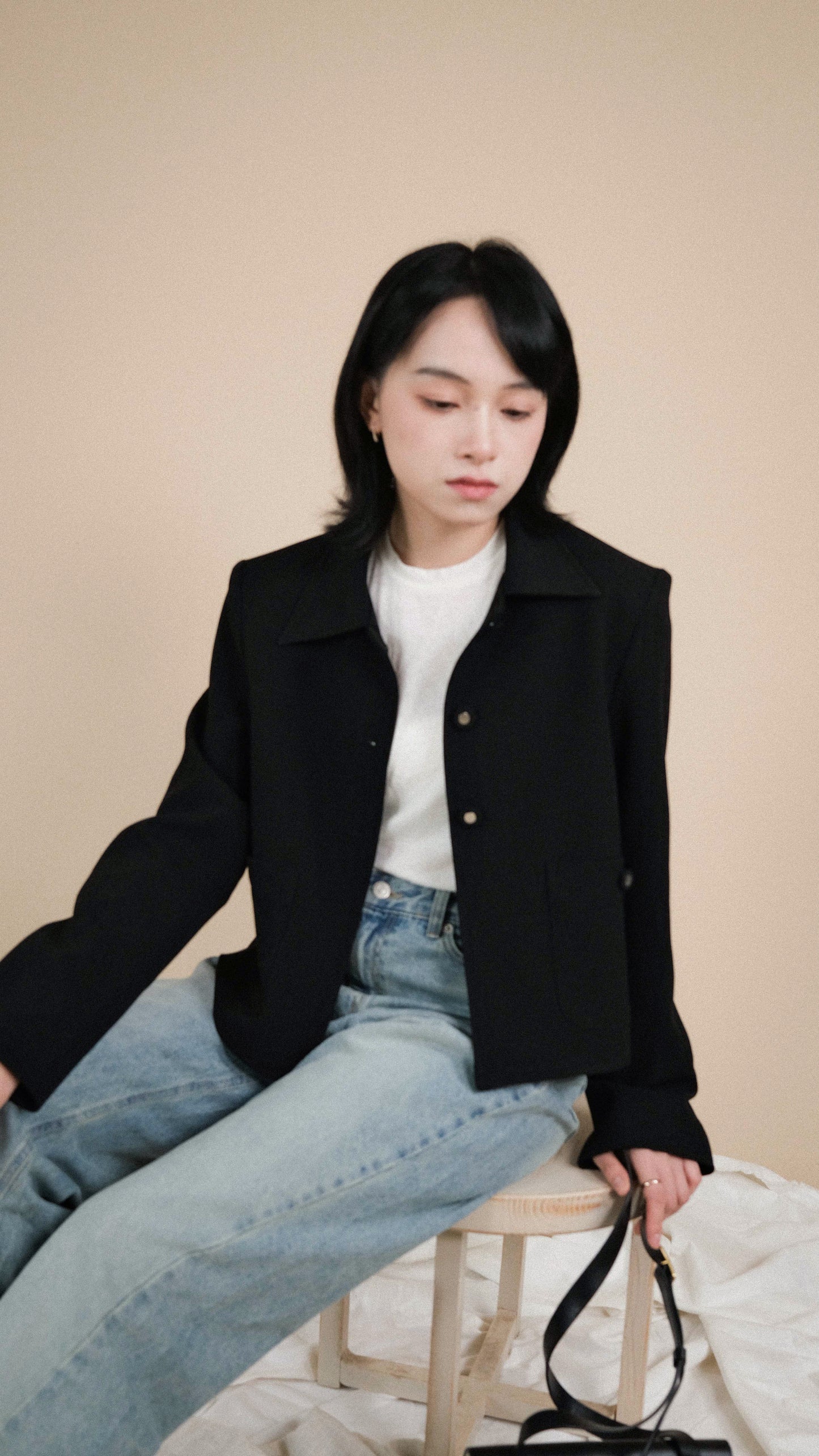 Short Cut Jacket - Black