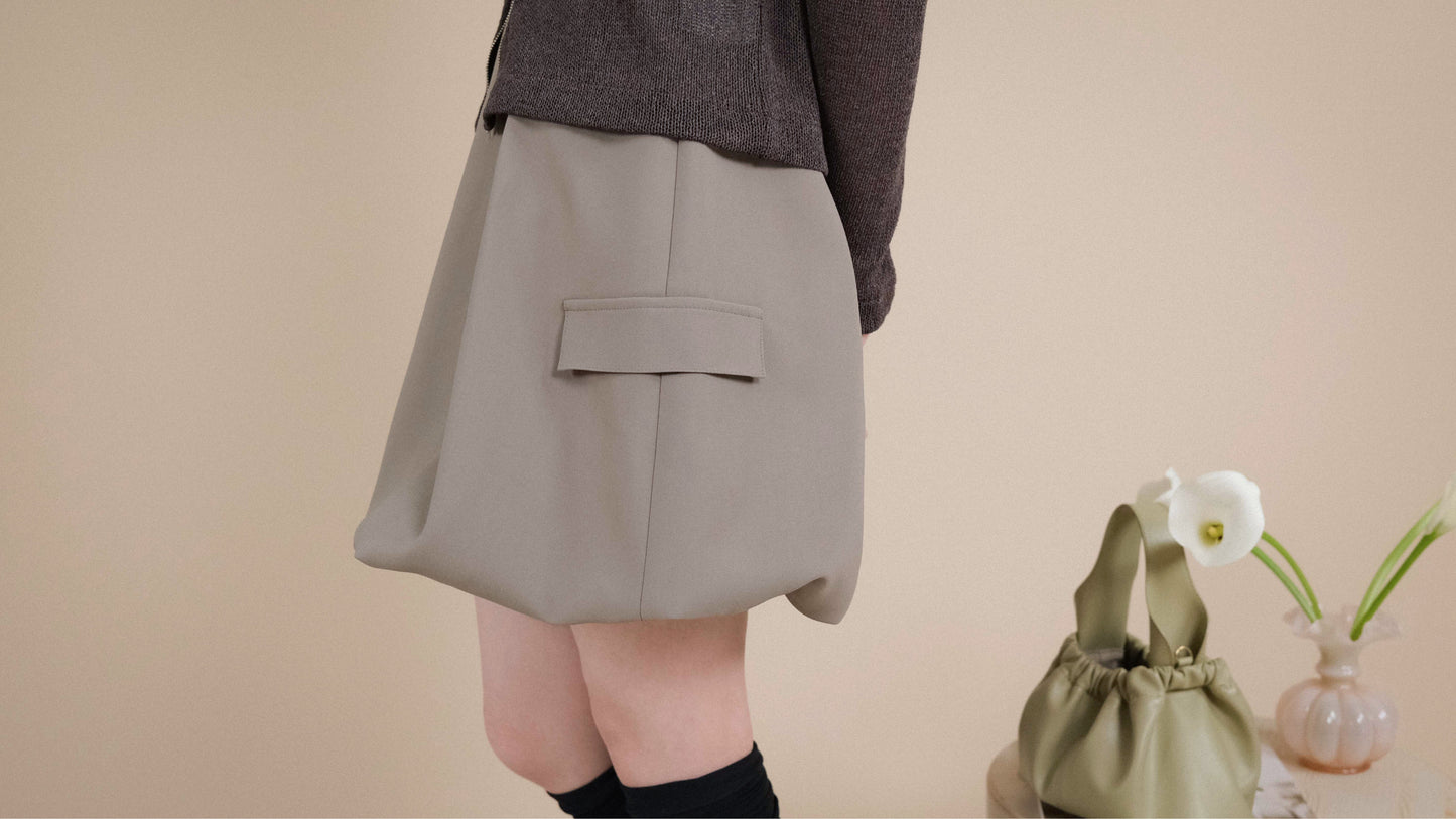 Balloon Skirt - Grey