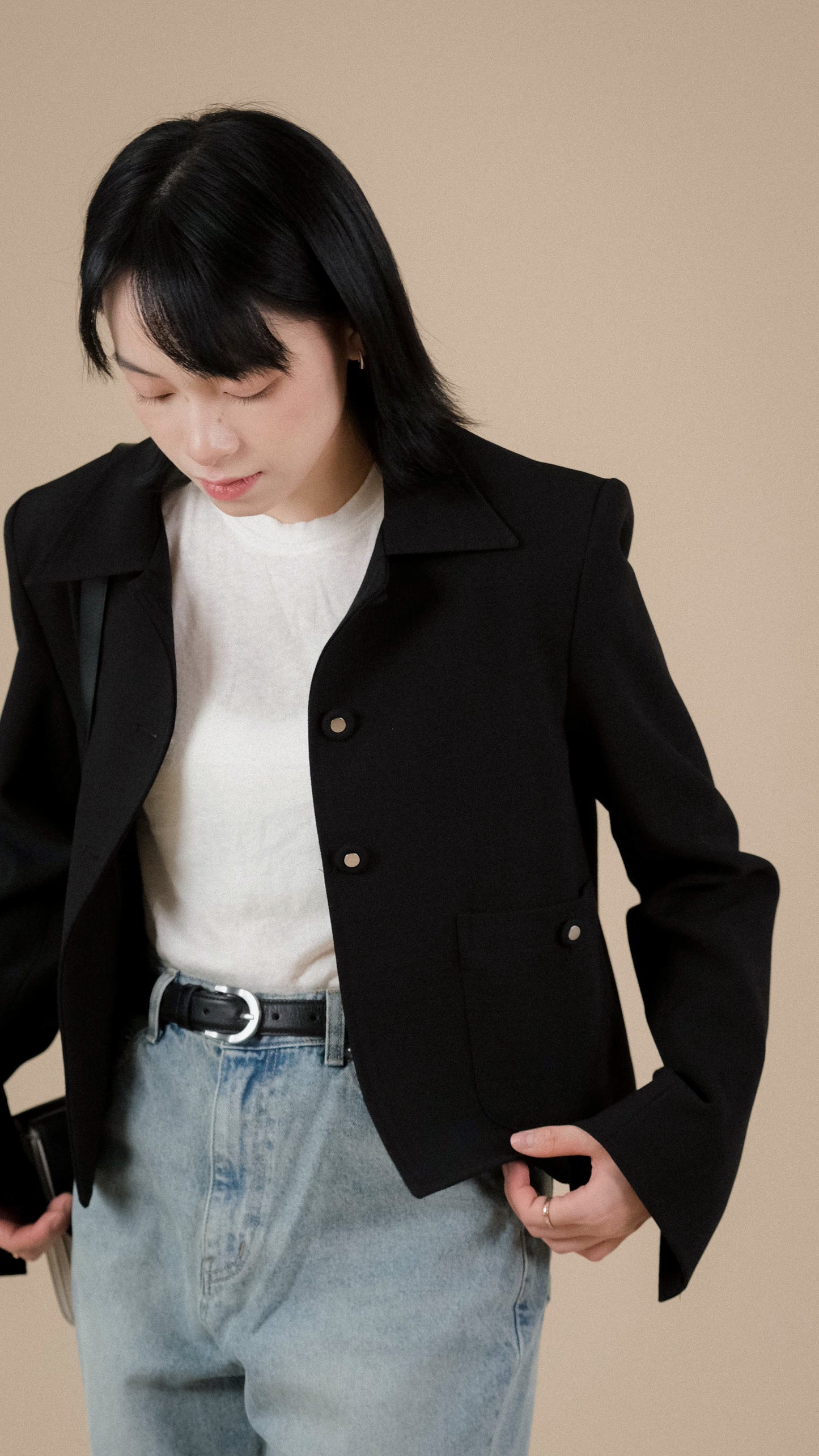 Short Cut Jacket - Black