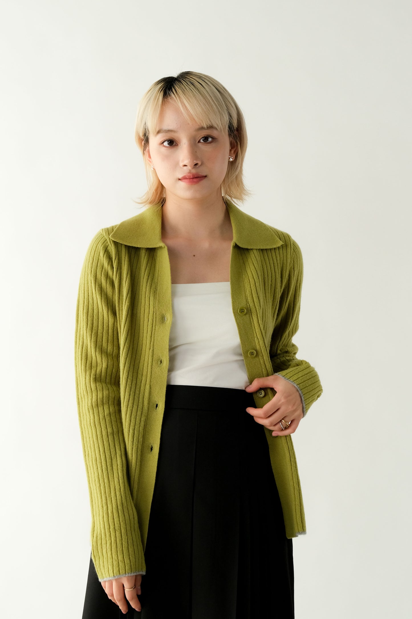 Knit Cardigan/Top - Green