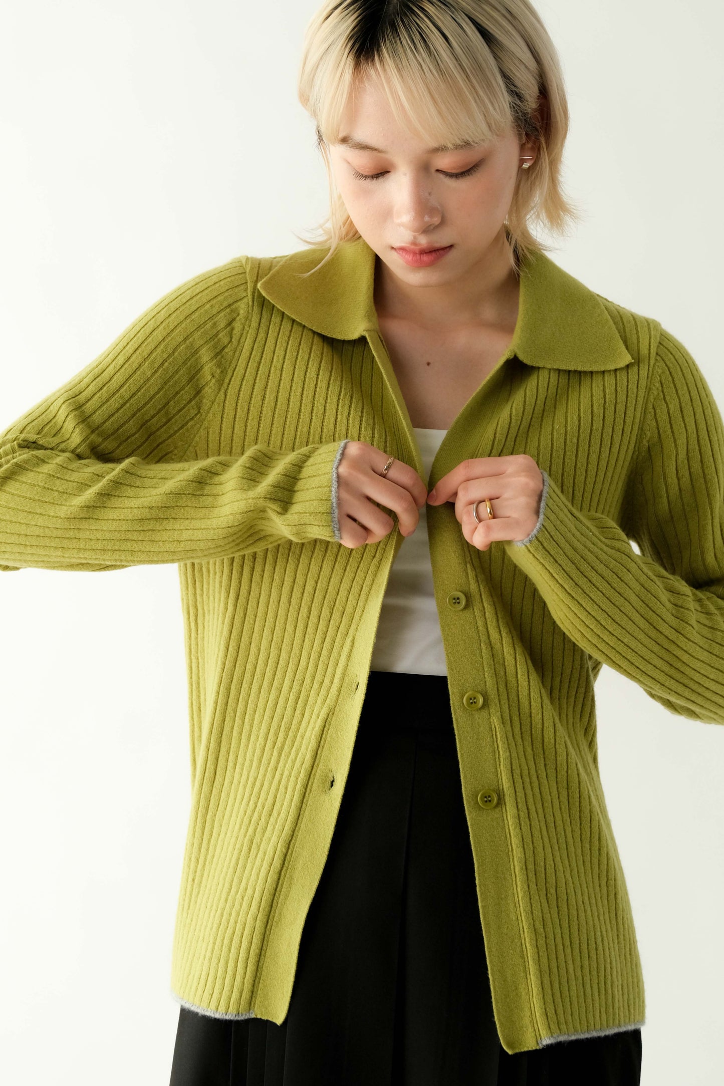 Knit Cardigan/Top - Green