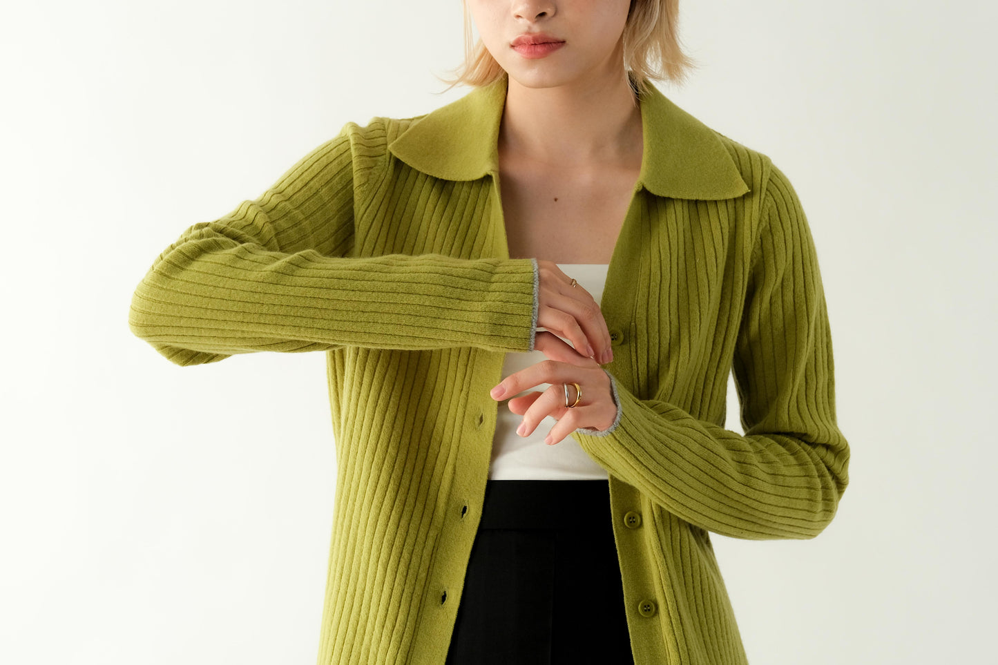 Knit Cardigan/Top - Green