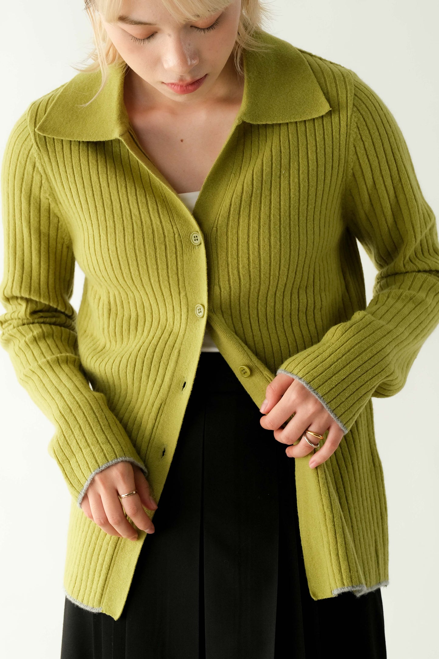 Knit Cardigan/Top - Green