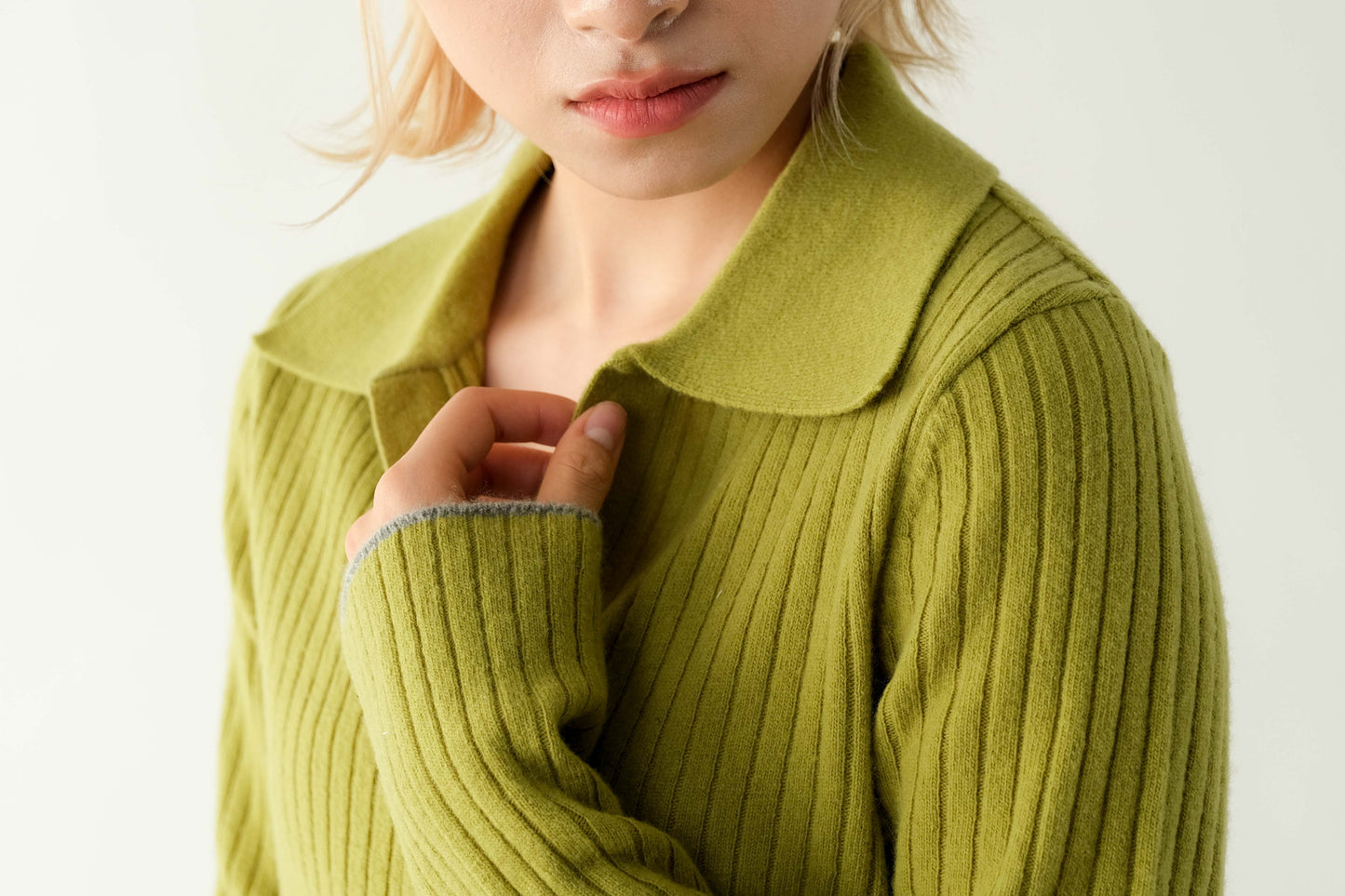 Knit Cardigan/Top - Green