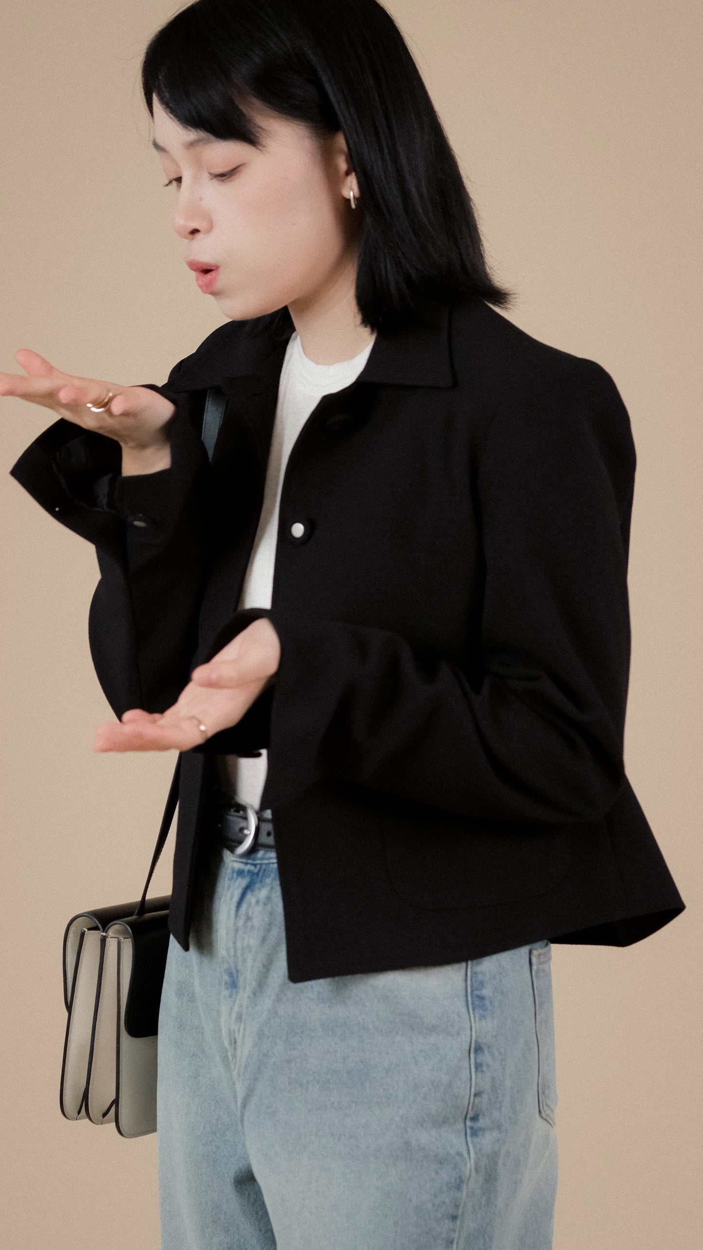 Short Cut Jacket - Black